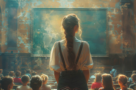 female student at a lecture, a Photo by Pictures for you!!!!!!!!!
