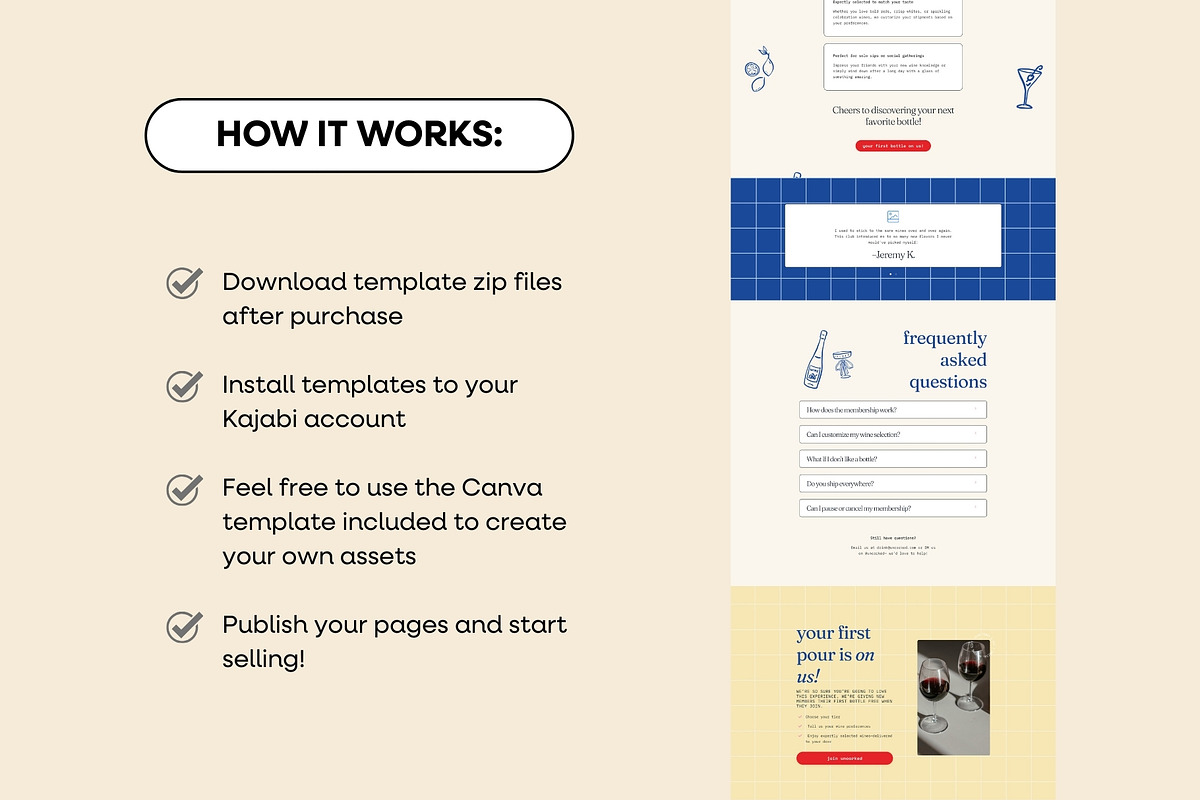 Florence Kajabi Sales Page Template, a Landing Page Template by Odd Creatives (Photo 5 of 6)