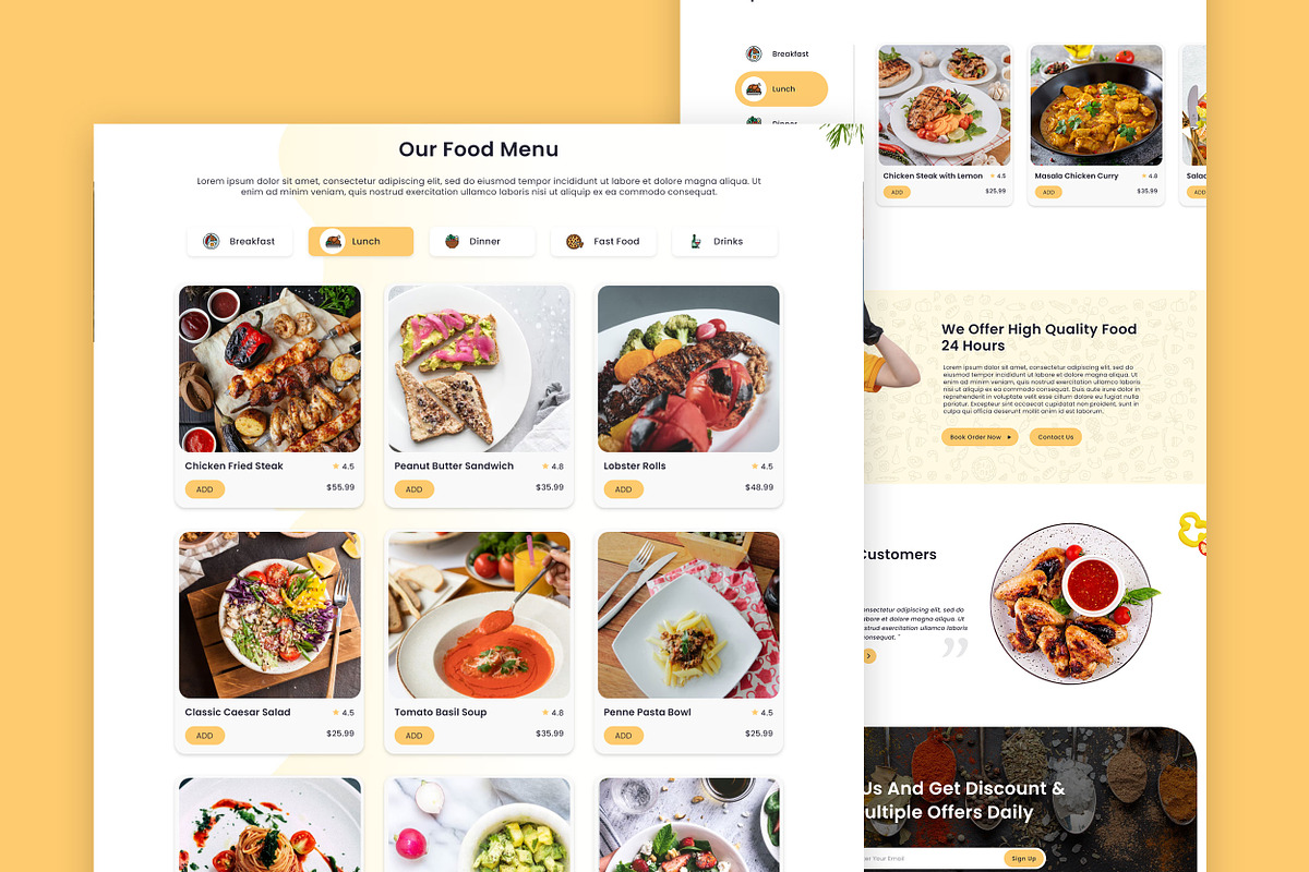 Restaurant website template HTML, a HTML Template by App Innovation (Photo 6 of 6)