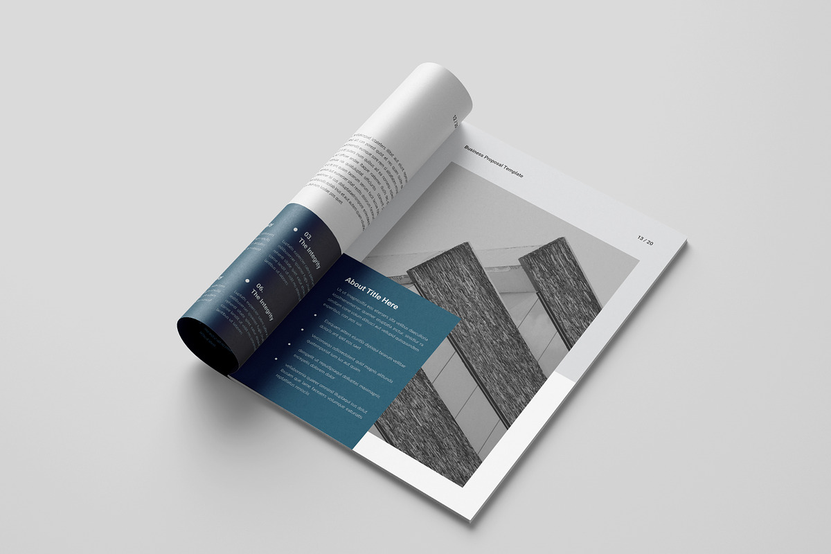 Business Proposal Template, a Brochure Template by Spark_Creative (Photo 9 of 16)