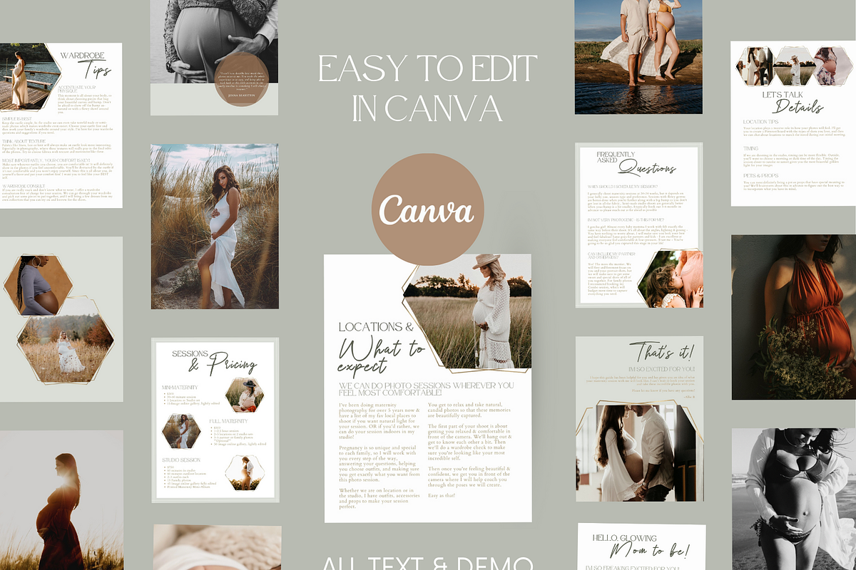 GOLD Maternity Photography Guide, a Magazine Template by Signature Edits (Photo 8 of 11)