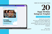 Happy Birthday Instagram Canva Post, a Social Media Template by Snapybiz (Thumbnail 3 of 10)