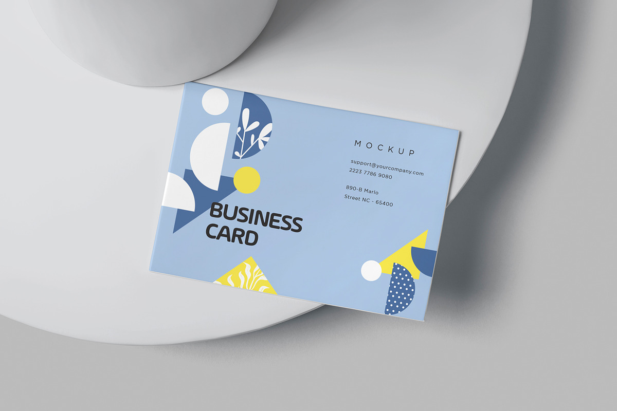 A8 Size Business Card Mockups, a Print Template by DesignNeutrons