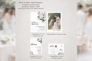 White Floral Invitation Suite bd012, an Invitation Template by TyphoonStudio (Thumbnail 2 of 9)
