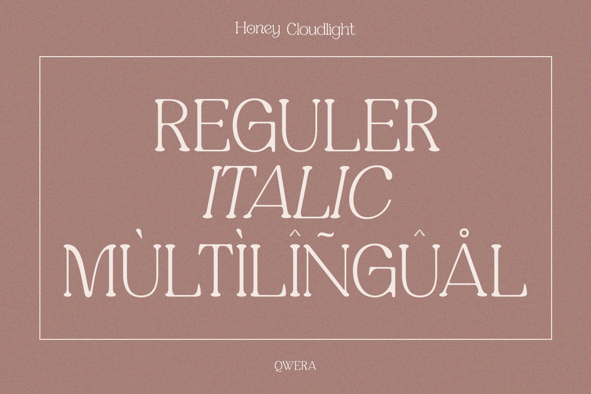 Honey Cloudlight - Modern Elegant, a Serif Font by Qweera Studio (Photo 5 of 12)