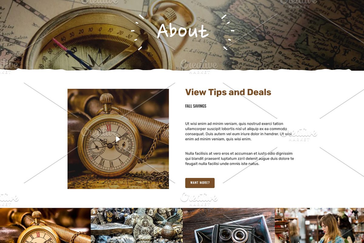 Antique & Art Gallery Template, a WordPress Template by HasnainDEV (Photo 2 of 6)