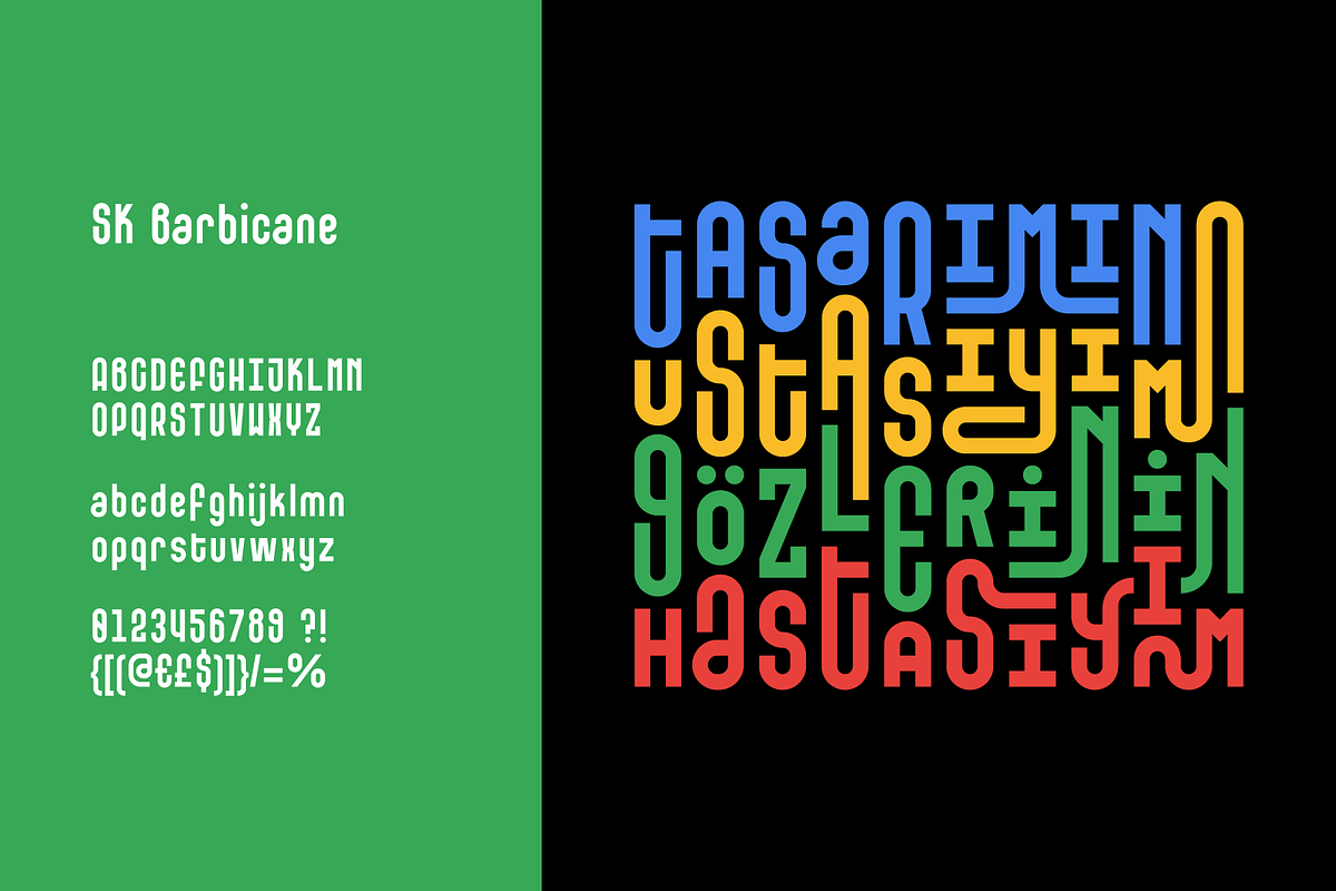 SK Barbicane Solo, a Sans Serif Font by Salih Kizilkaya (Photo 2 of 9)