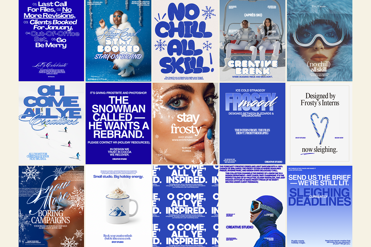 FROSTY STUDIO Canva Template, a Social Media Template by BYOTstudios (Photo 2 of 12)