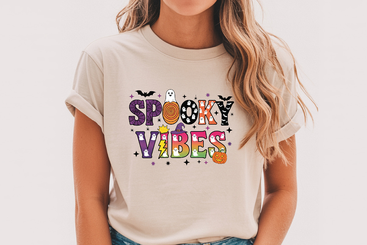 Spooky Vibes PNG, an Illustration by Watercolor design (Photo 2 of 3)