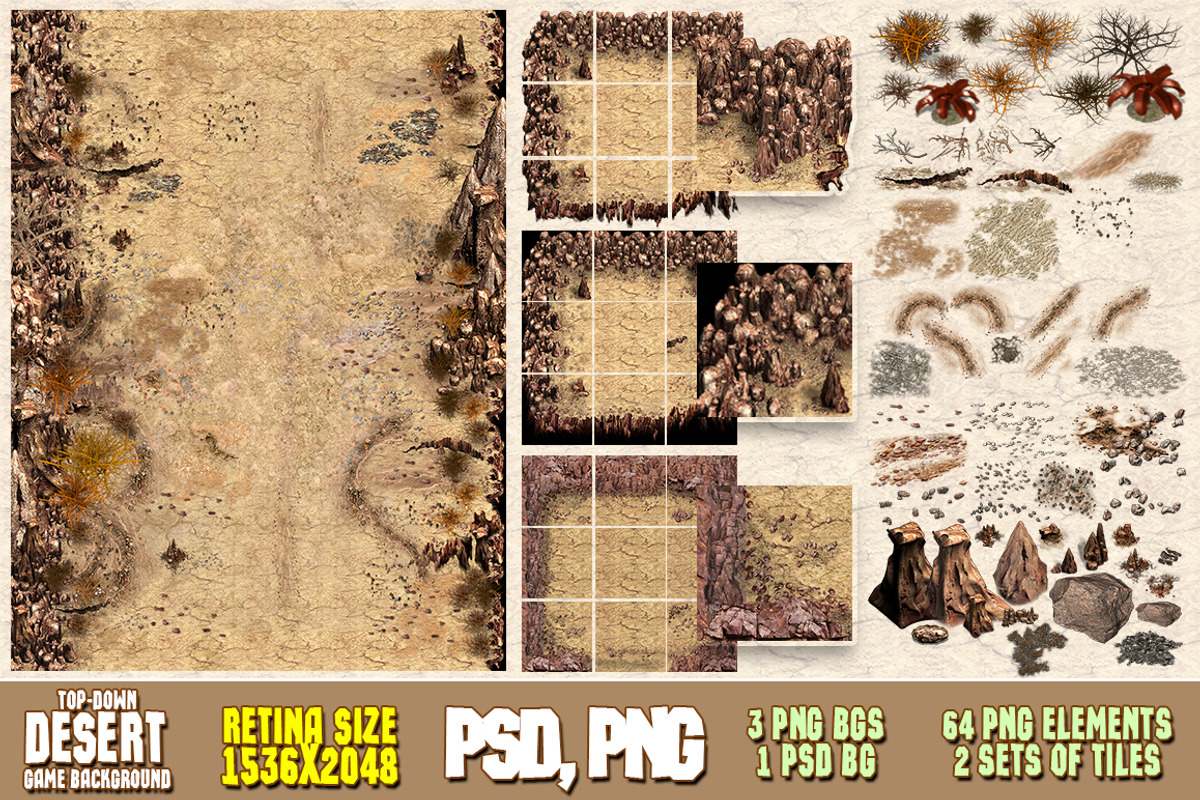Desert Game Background, an Object Graphic by Beatheart Creative Studio ...