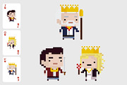 Pixelated Poker Cards, an Illustration by DeLaGranSiete (Thumbnail 2 of 6)