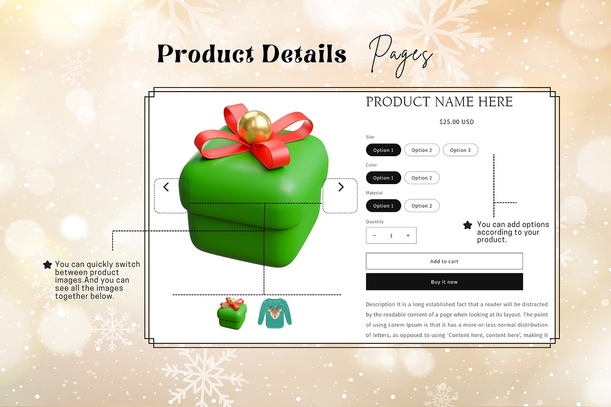 Christmas Shopify Theme, a Templates & Theme by DaisyStudio (Photo 7 of 9)