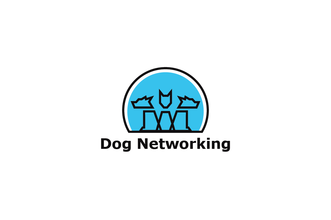 Dog Networking Logo Template, a Branding & Logo Template by Heavtryq Design