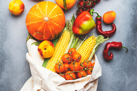 Autumn vegetables and fruits from local farm market in beige lin, a Food & Drink Photo by 5PH
