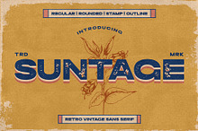Suntage - Retro Display Sans