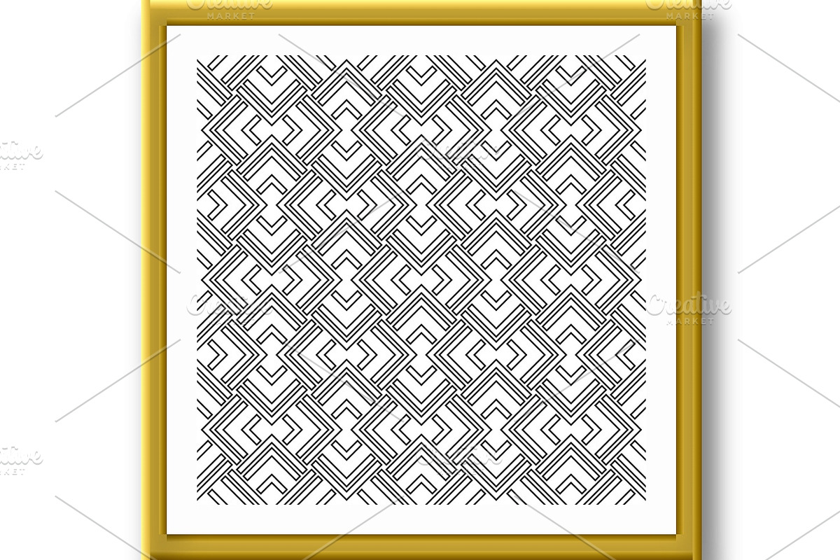 Seamless Geometric Vector Background, an Illustration by FineArtStudio (Photo 3 of 3)