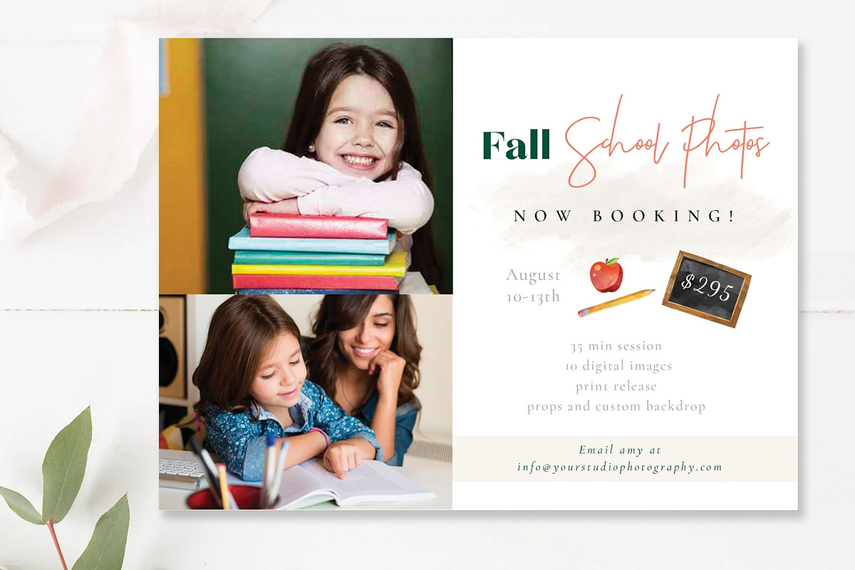 Back to School Minis Template, a Flyer Template by By Stephanie Design