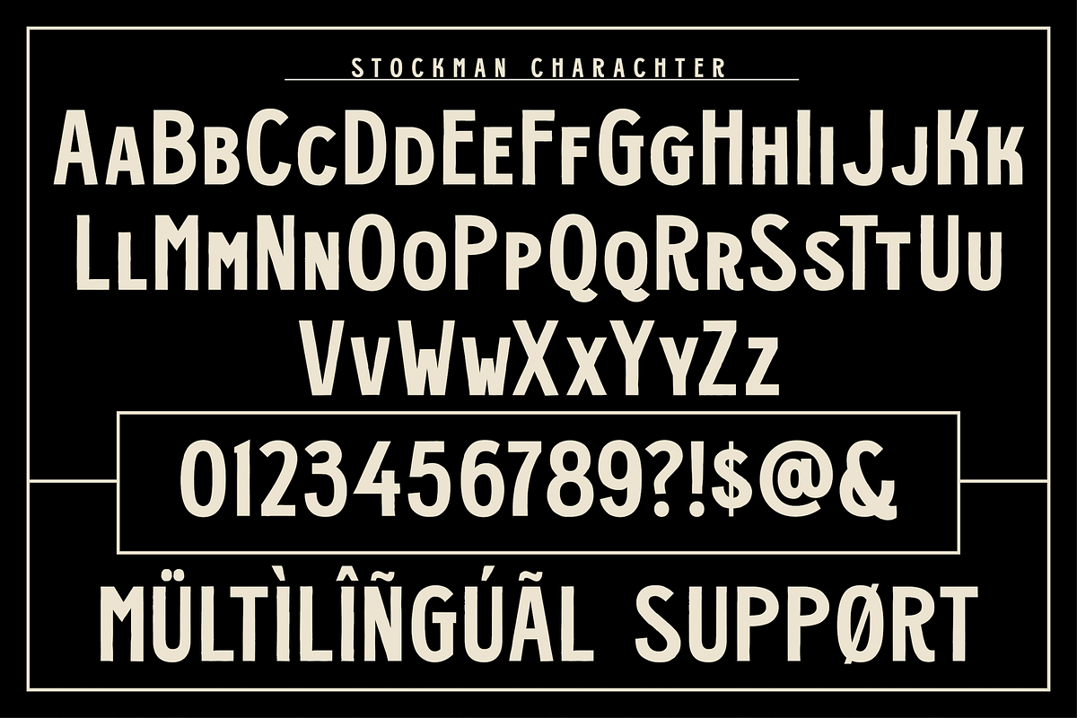 Stockman - Vintage Sans Serif Font, a Sans Serif Font by Surplus Type Co (Photo 2 of 8)