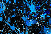 Blue Paint Splatter Patterns, a Pattern Graphic by PrintablesByFranklyn (Thumbnail 2 of 6)