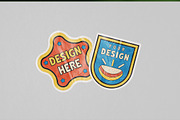 Retro Sticker Mockup, a Merchandise Mockup by Artlogs x Modaldesain (Thumbnail 3 of 3)