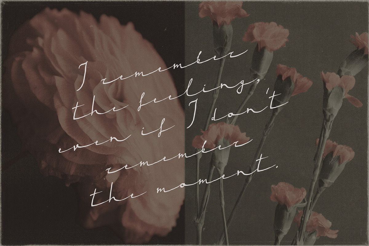 RestlessLine Fine Handwritten Script, a Script Font by Struvictory.art (Photo 4 of 9)