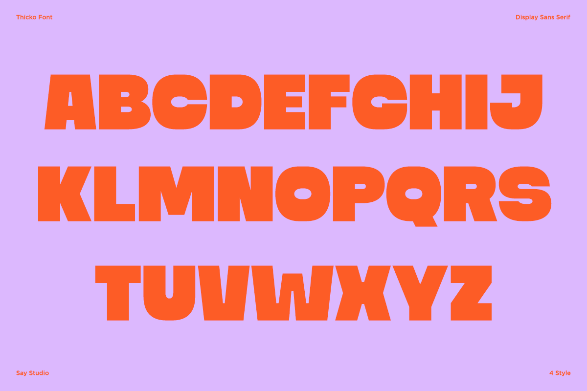 Duo Bold Chunky Font - Thicko, a Sans Serif Font by Say Studio (Photo 9 of 10)