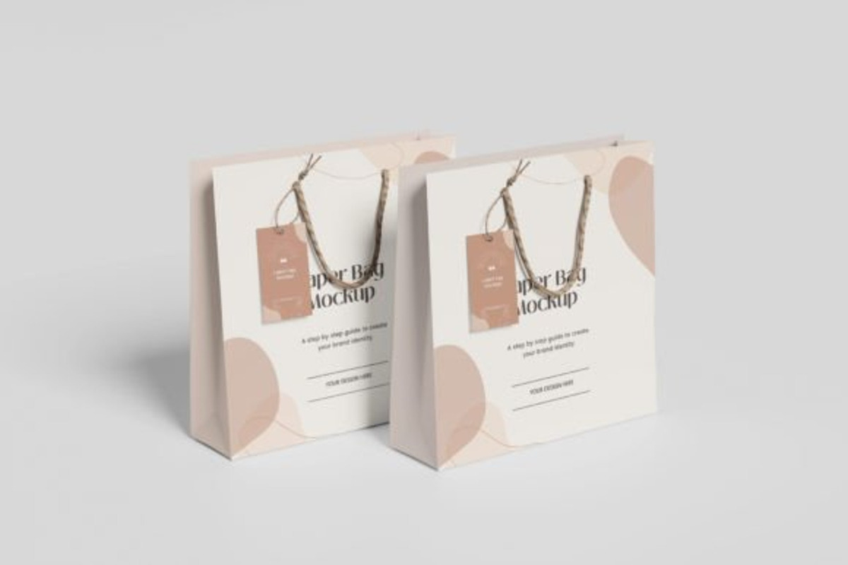 Paper Bag Mockup, a Packaging Mockup by Akrinity Digital (Photo 4 of 4)