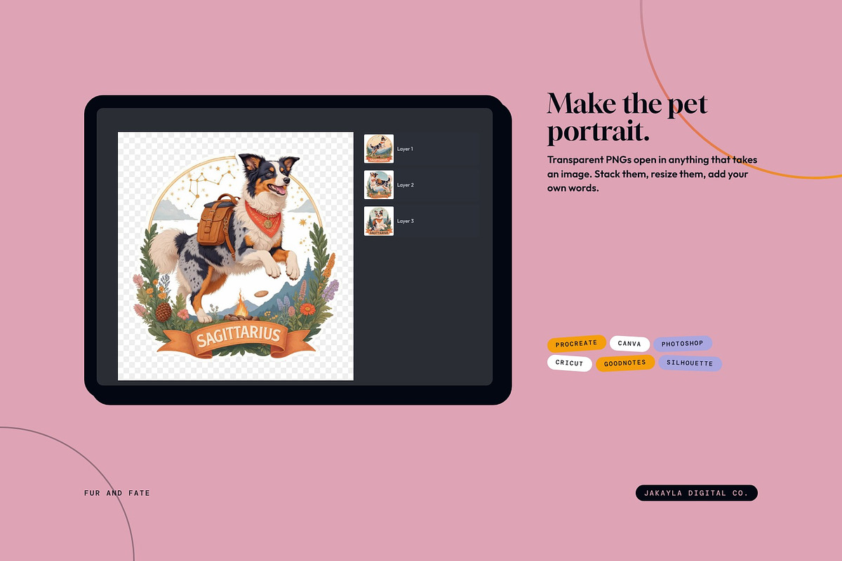 Fur & Fate Zodiac Pet Clipart 100+, an Object Graphic by Jakayla Digital Co (Photo 6 of 9)