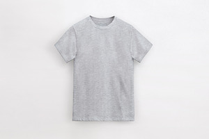 round neck heather grey t-shirt