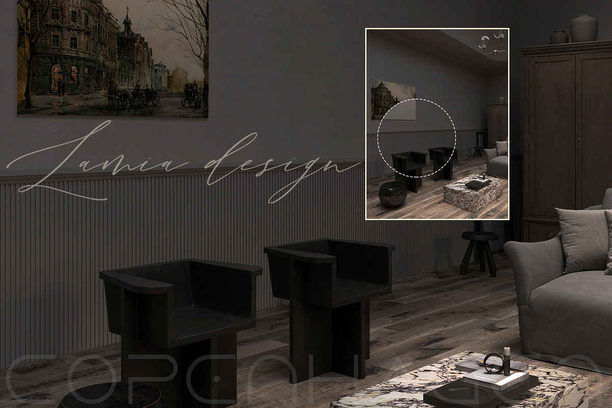 Copenhagen Frame Mockup Interior, a Household Mockup by LAMIA DESIGN (Photo 3 of 17)
