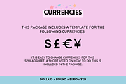 Budget Spreadsheet + Expense Tracker, a Templates & Theme by SunshineStudioBoutique (Thumbnail 8 of 9)