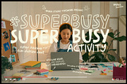 Superbusy Activity - Fun Pairing Fon, a Handwritten Font by Invasi Studio (Thumbnail 1 of 11)