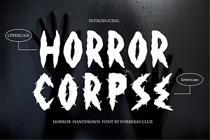 Horror Corpse | Halloween Font, a Script Font by Forberas Club