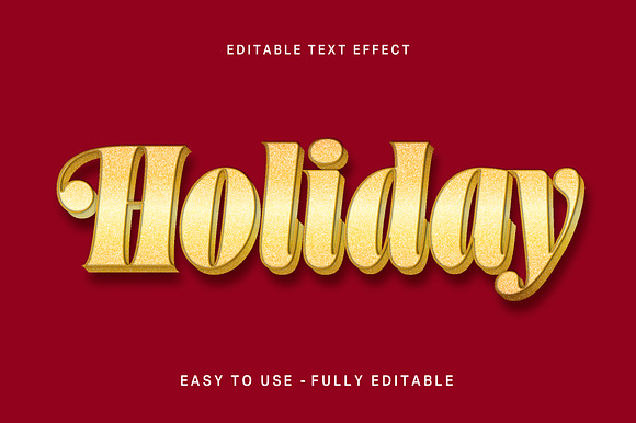 Tinsel Foil 3D Text Effect preview 3