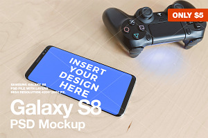 Galaxy S8 PSD Mockup