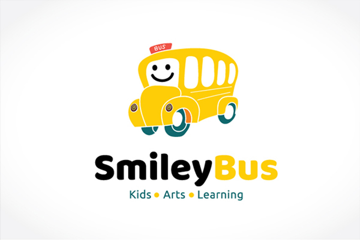 Smiley Bus Logo, a Templates & Theme by Vectorwins Premium Shop