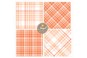 Peach Plaid Digital Papers, Pastel, a Pattern Graphic by JennyL Designs (Thumbnail 4 of 8)
