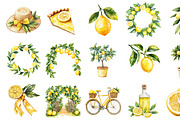 Watercolor Amalfi Lemons Clipart, an Illustration by Design Market (Thumbnail 4 of 4)