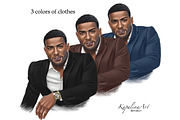Black Man Beard Clipart Business Man, a Work Illustration by KupalinaArt (Thumbnail 2 of 4)