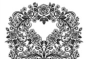 50 Elegant Floral Ornate Silhouette, a Decorative Illustration by Amazin_art (Thumbnail 11 of 30)