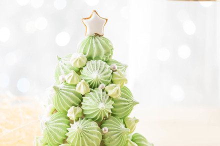 Christmas tree dessert treats made stock photo containing dessert and food