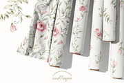 Watercolor Blush Roses Floral Set, a Decorative Illustration by Carol Lozove (Thumbnail 34 of 50)