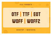 Cheddar Display Font, a Sans Serif Font by alpercakici (Thumbnail 8 of 12)