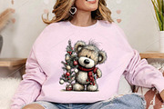Whimsical Christmas Animals Clipart, a Seasonal Illustration by Canvas Craft (Thumbnail 5 of 7)