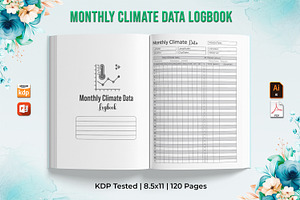 Monthly Climate Data Log Book