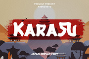 Karasu - Japan Display Font, a Font by Arendxstudio (Thumbnail 1 of 9)
