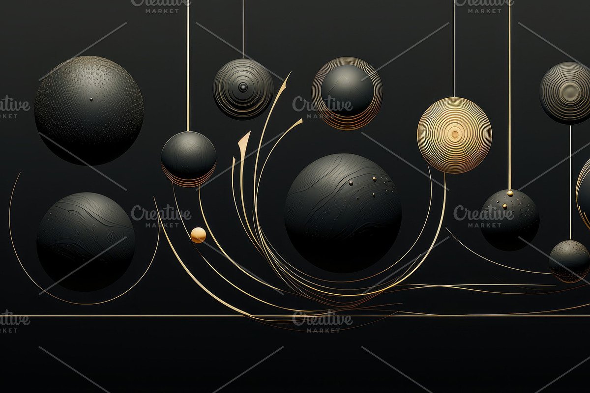 41 Black spheres illustrations, an Object Illustration by Handmadefont (Photo 22 of 41)