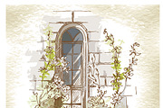 Set of Old Street landscapes, a Texture Illustration by Penndpaper (Thumbnail 2 of 9)