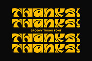 GF Trunk - Funky Display Font, a Serif Font by GroovyFontCo (Thumbnail 8 of 8)