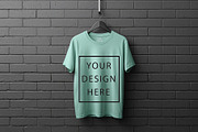 T-Shirt Mockup - Mint Green Edition, a Shirt Mockup by ForhadGFX (Thumbnail 11 of 12)